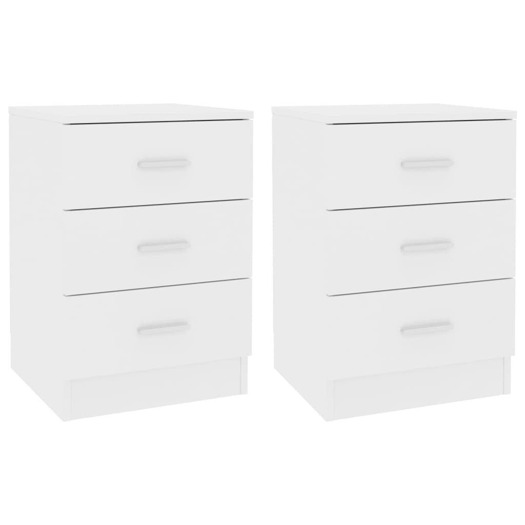 Lot De 2 Tables De Chevet Avec 3 Tiroirs 38 X 35 X 56 Dec034878