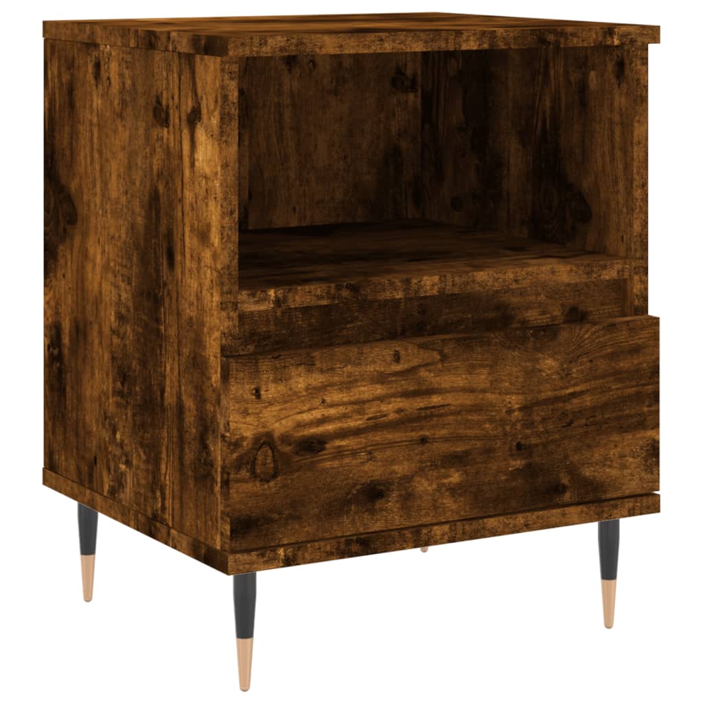 Table De Chevet Avec Tiroir Et Compartiment Ouvert 40 X 35 X 50 Cm Dec033584