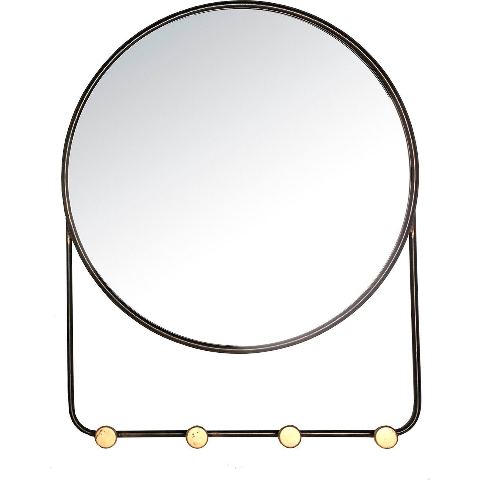 Miroir Vische - Noir, Doré
