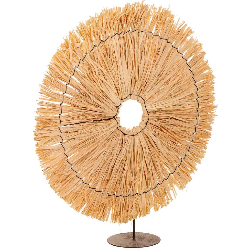 Figurine Décorative En Fibre Naturelle Marron 45x02x50h