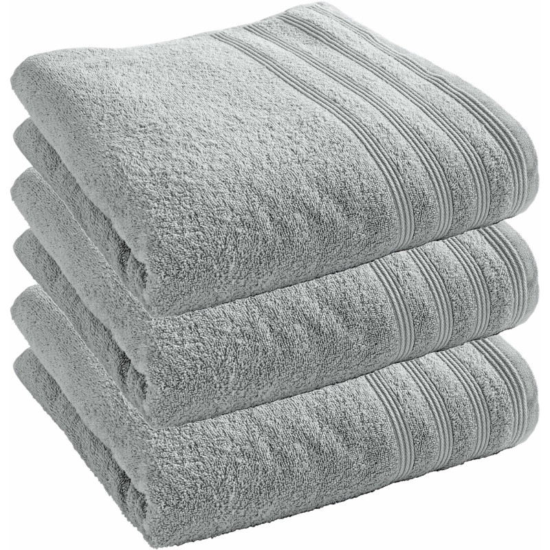 Lot De 3 Draps De Douche "spa" 70 X 140 Cm / 400 Gr/m² - "spa" Perle - - "spa" Perle - Drap De Douche 70 X 140 Cm