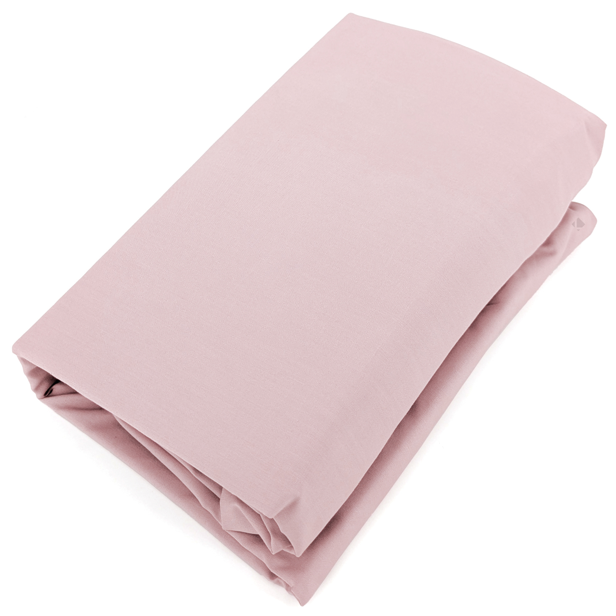 Drap Housse Uni 160x200 Cm Bonnet 35 Cm Percale De Coton Manoir Rose