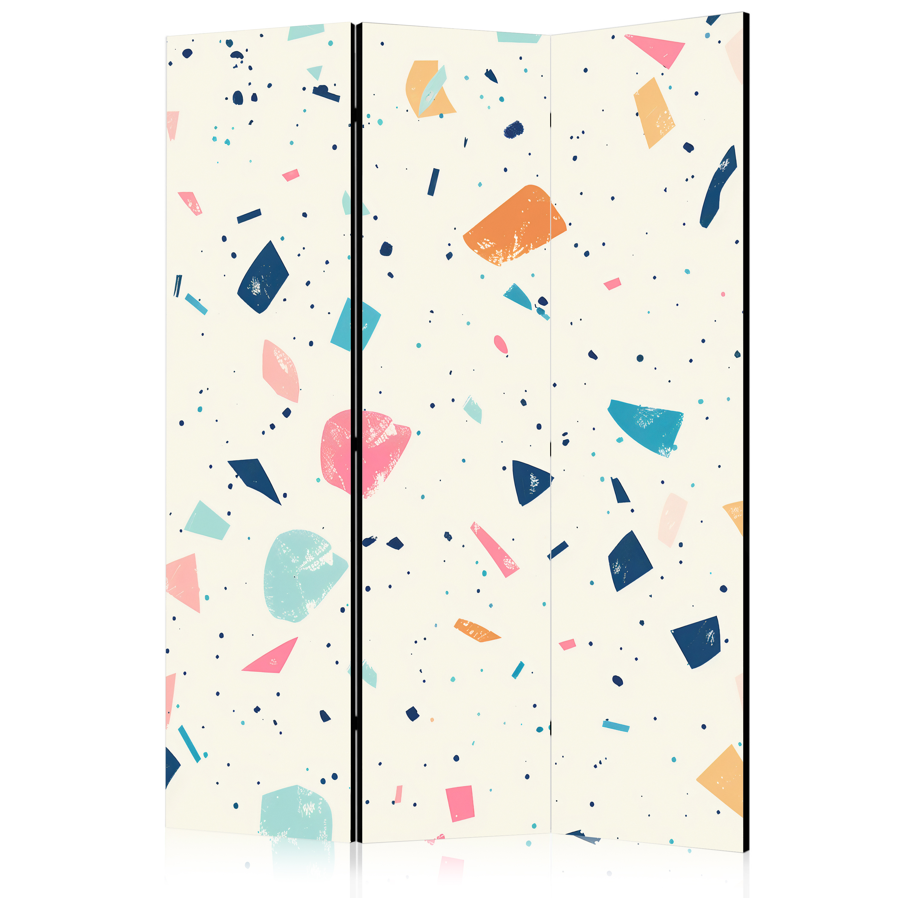 Paravent - Terrazzo Multicolore Motif Joyeuxclair 135x172