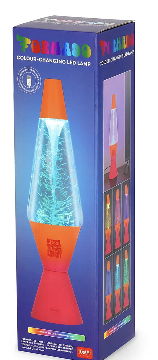 Lampe Led Legami Tornado Changing Light Multicolor Verre Aluminium