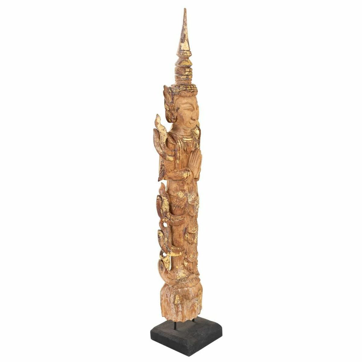 Figurine Décorative Alexandra House Living Marron Bois 7 X 76 X 12 Cm