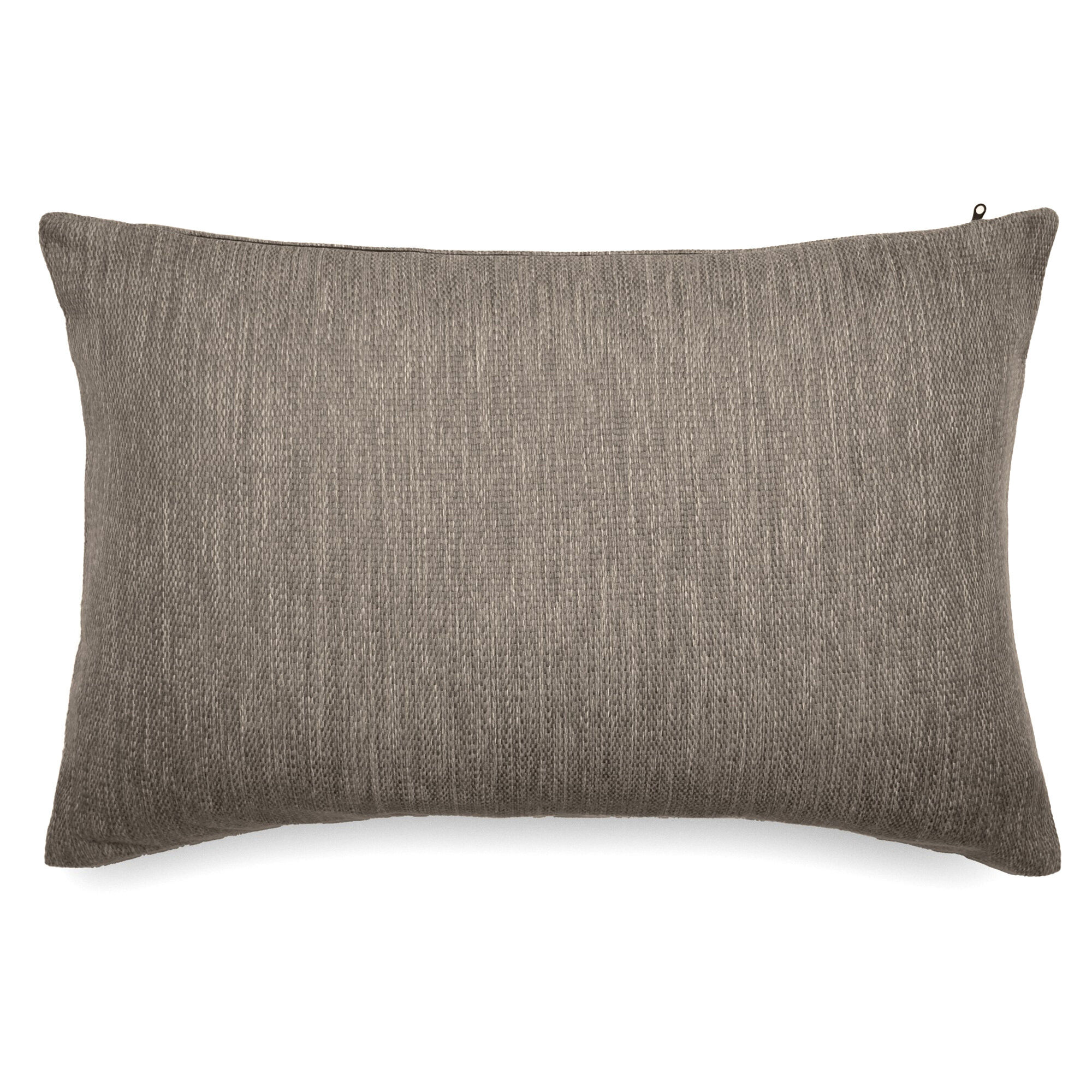 Housse De Coussin 40x60 Cm Collection Syracuse Tissu Oléfine Gris Chevreuil