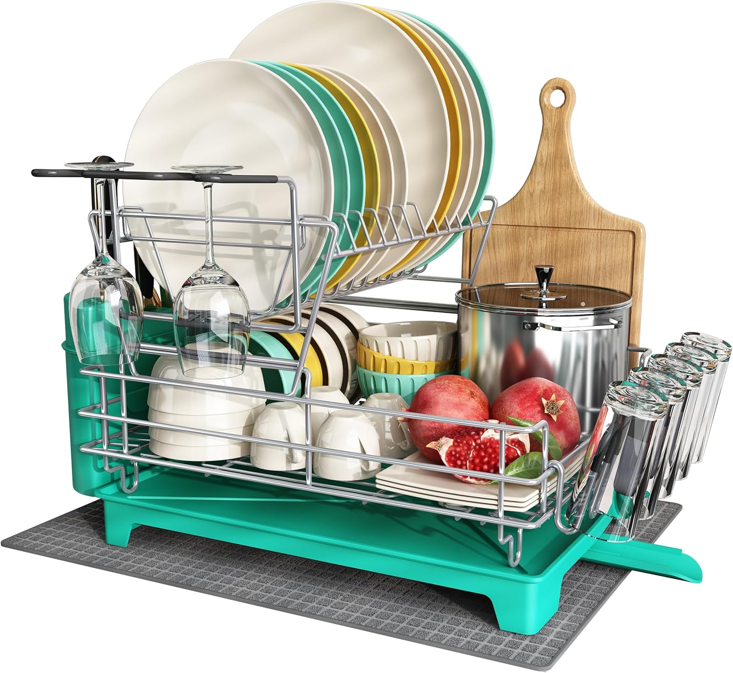 Égouttoir Vaisselle Cuisine 2 Niveaux Inox