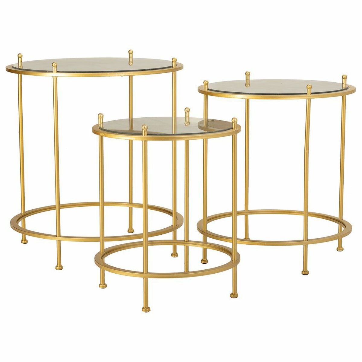 Jeu De 3 Tables Alexandra House Living Or 53 X 60 X 53 Cm