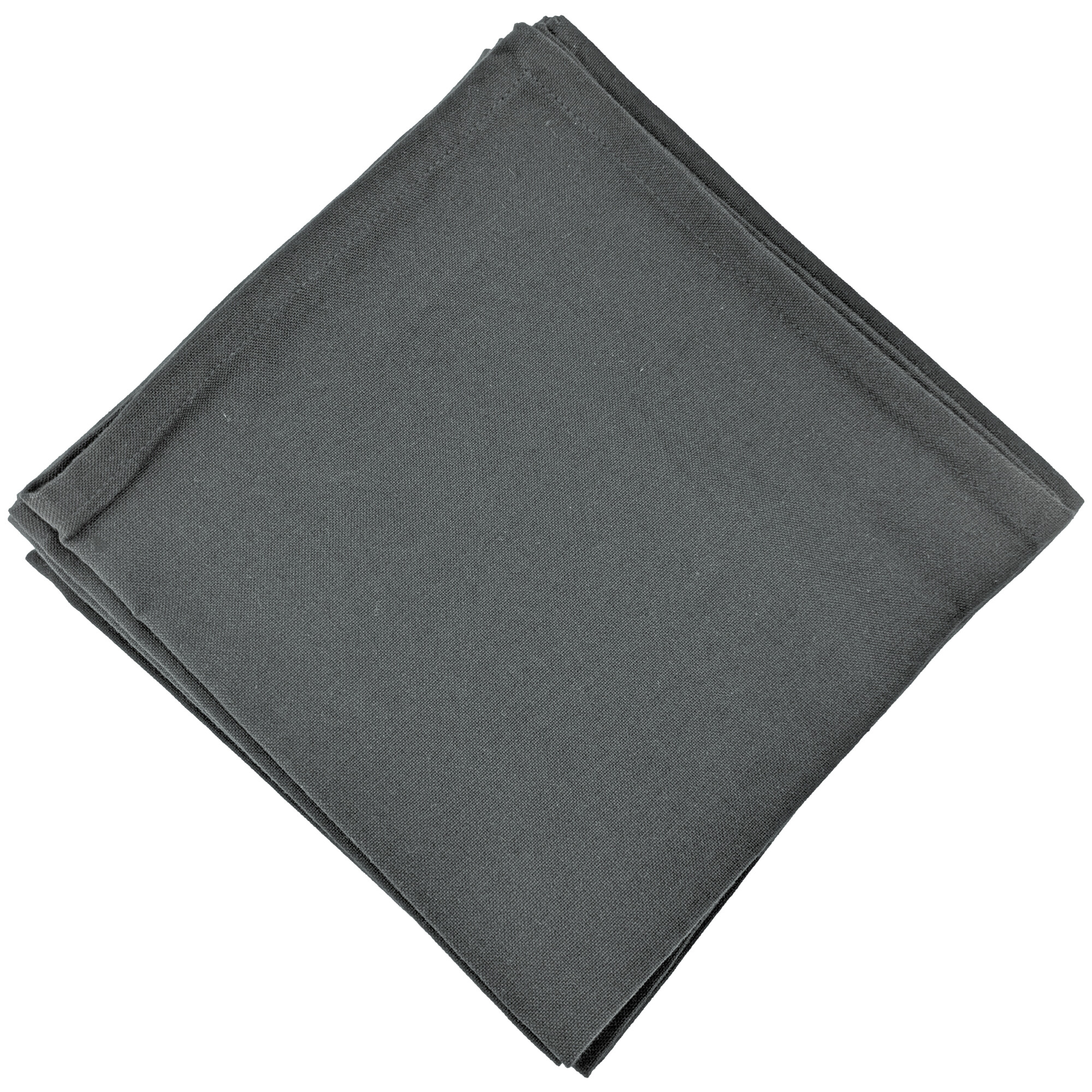 Lot De 6 Serviettes De Table 45x45 Cm Yuco Coton Anthracite