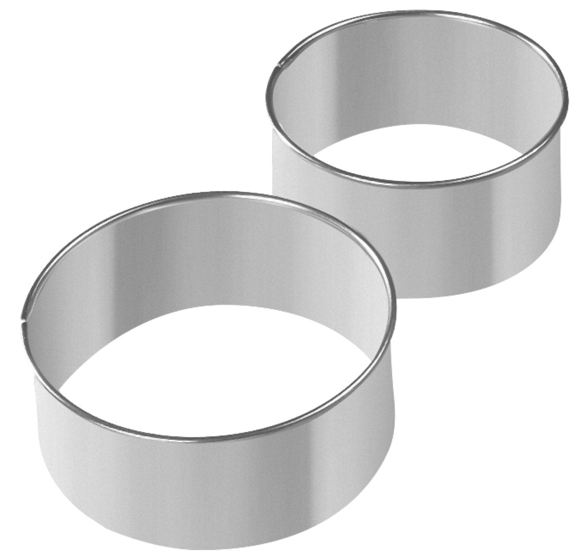 Lot De 2 Ronds Pour Beignets En Inox Emporte-pièces