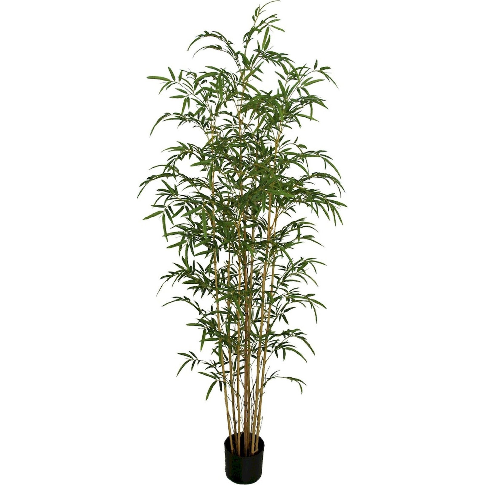 Plante Bambou Artificielle Réaliste Feuillage Vert Naturel - Vert Feuillage Naturel Et Bambou