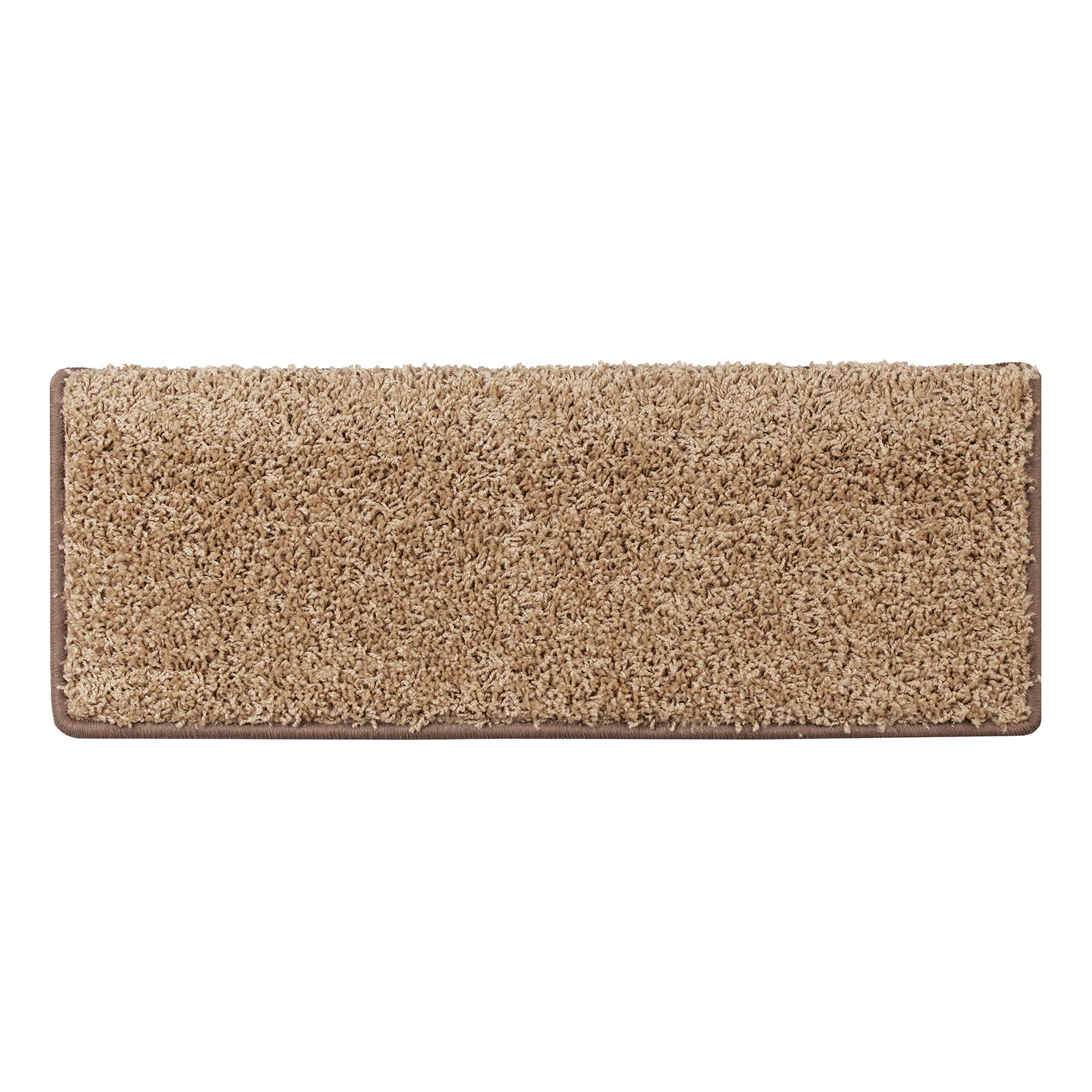 Tapis D'escalier Shaggy Sphinx Rectangulaire 23,5 X 65 Cm Beige