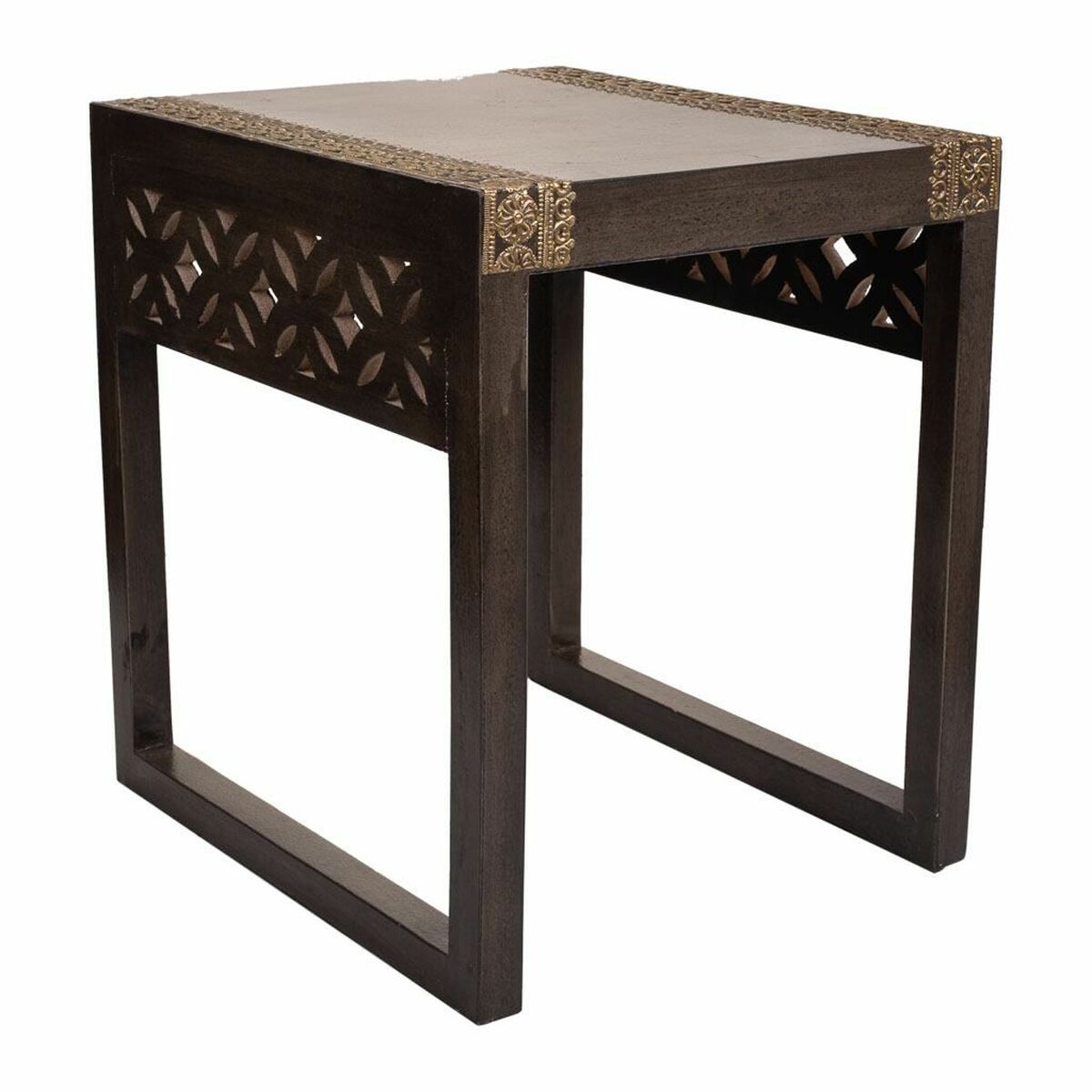 Table D'appoint Alexandra House Living Gris Doré 40 X 43 X 35 Cm