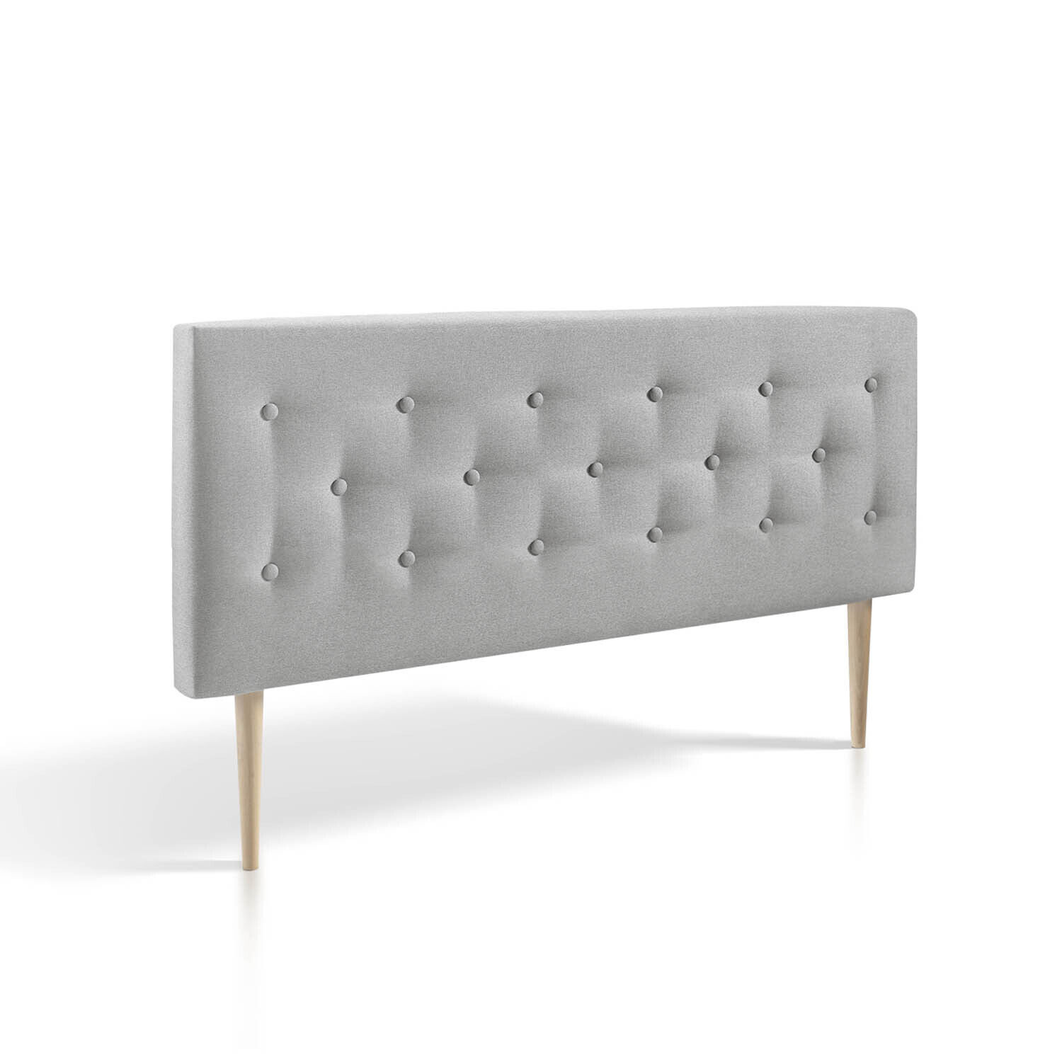 Tête De Lit Oslo 150x100 Cm, Capitonnée Tissu Grey