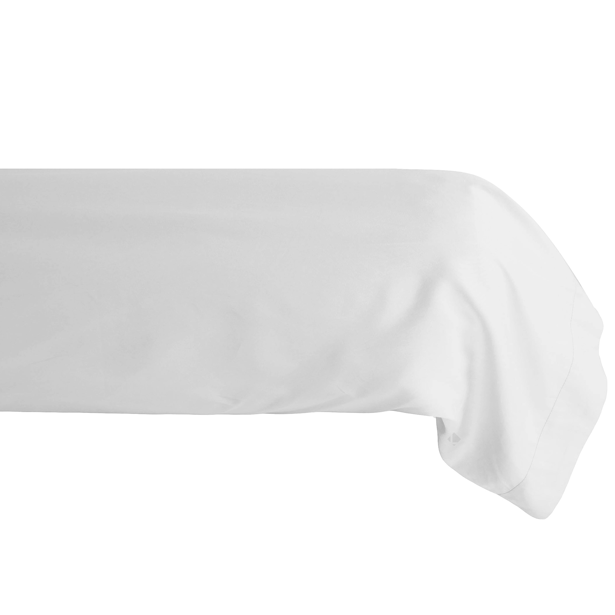 Taie De Traversin 43x190 Cm Satin Concerto Blanc Neige