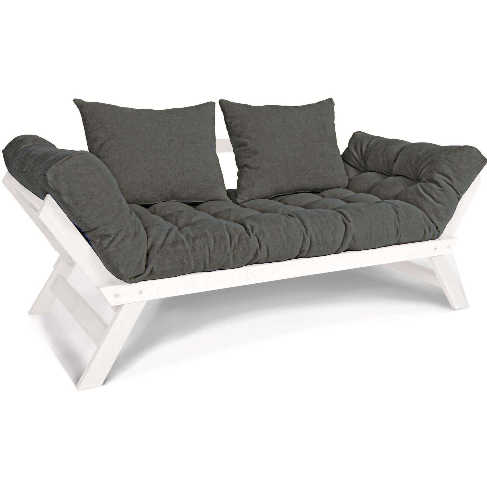 Canapé Lit Allegro - 80 X 203 Cm - Bois Clair Et Marron