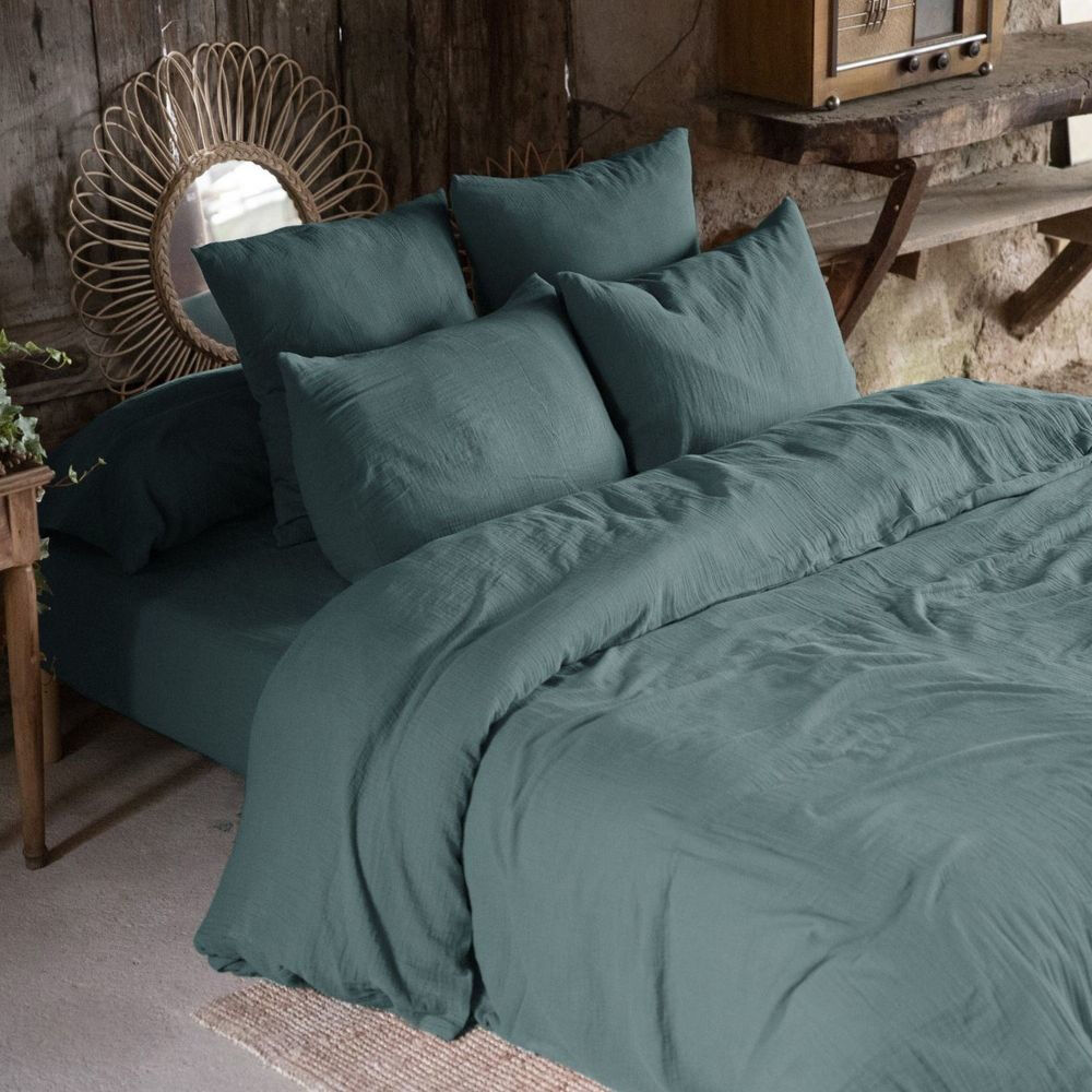 Housse De Rêve Canard Housse De Couette Bleu Coton 240 X 260 Cm