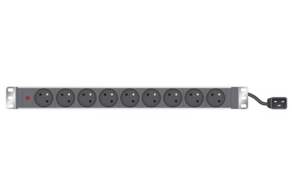 Multiprise 9 prises CEE 7/5 rackable INFOSEC