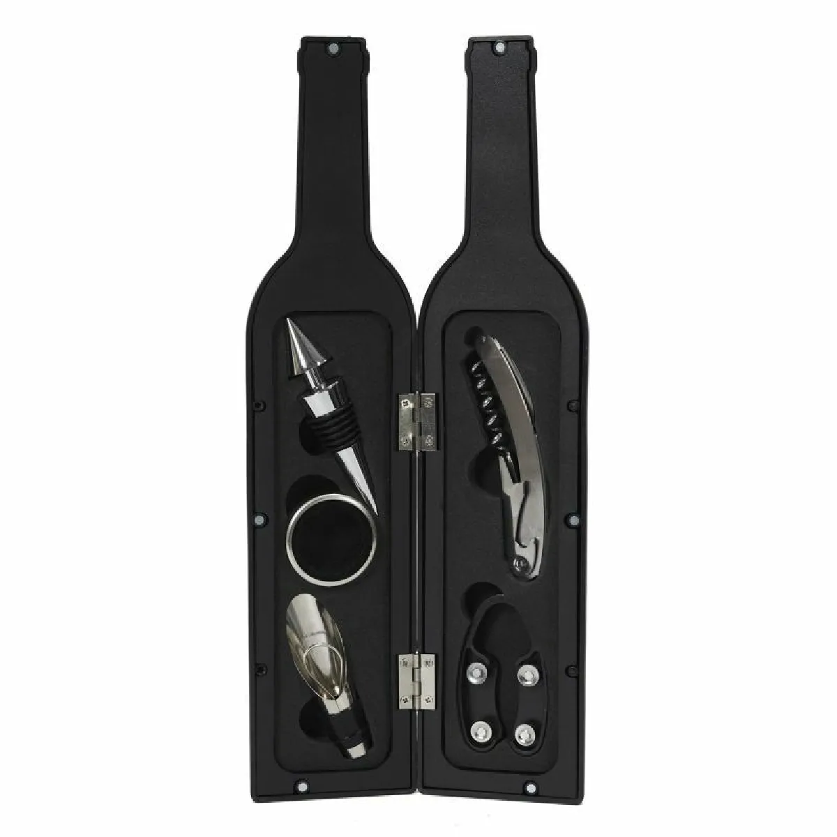Coffret Vin - The Concept Factory - 5 Accessoires - Noir