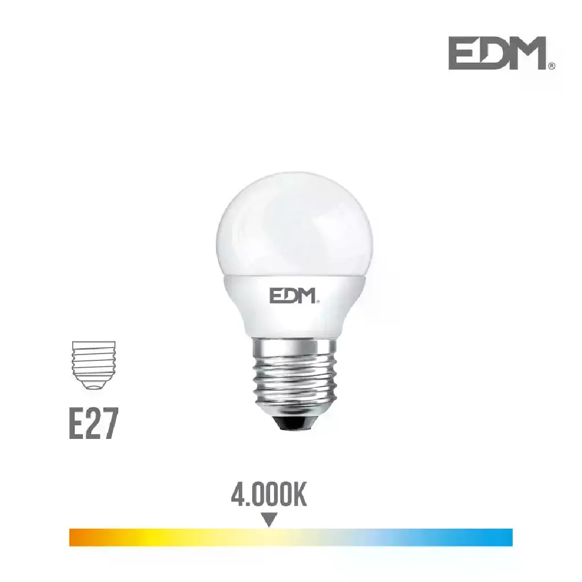 Ampoule led sphérique 5w 400 lumens E27 4000k Lumeco - Pack de 10 unités