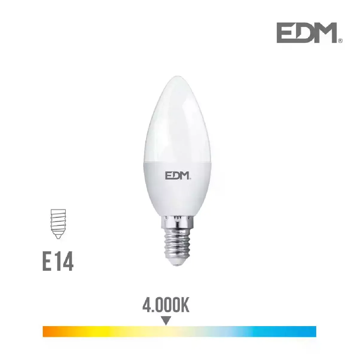 Ampoule LED E14 7W équivalent à 48W - Blanc Naturel 4000K
