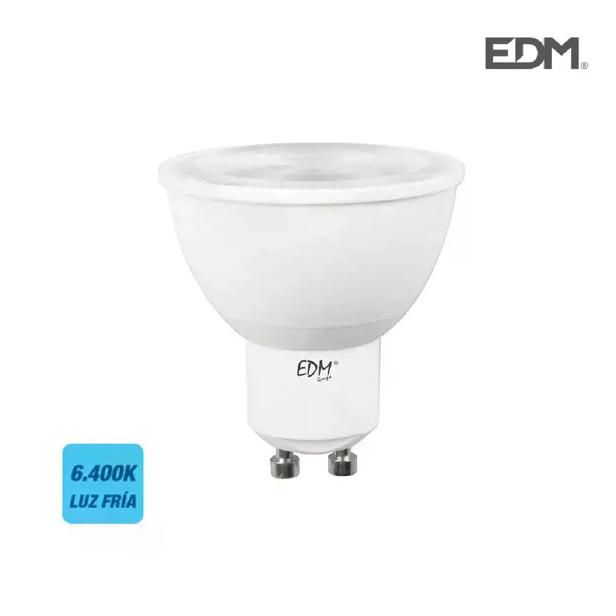 Spot LED GU10 7W Dicroïque équivalent à 50W - Blanc du Jour 6400K - 98251