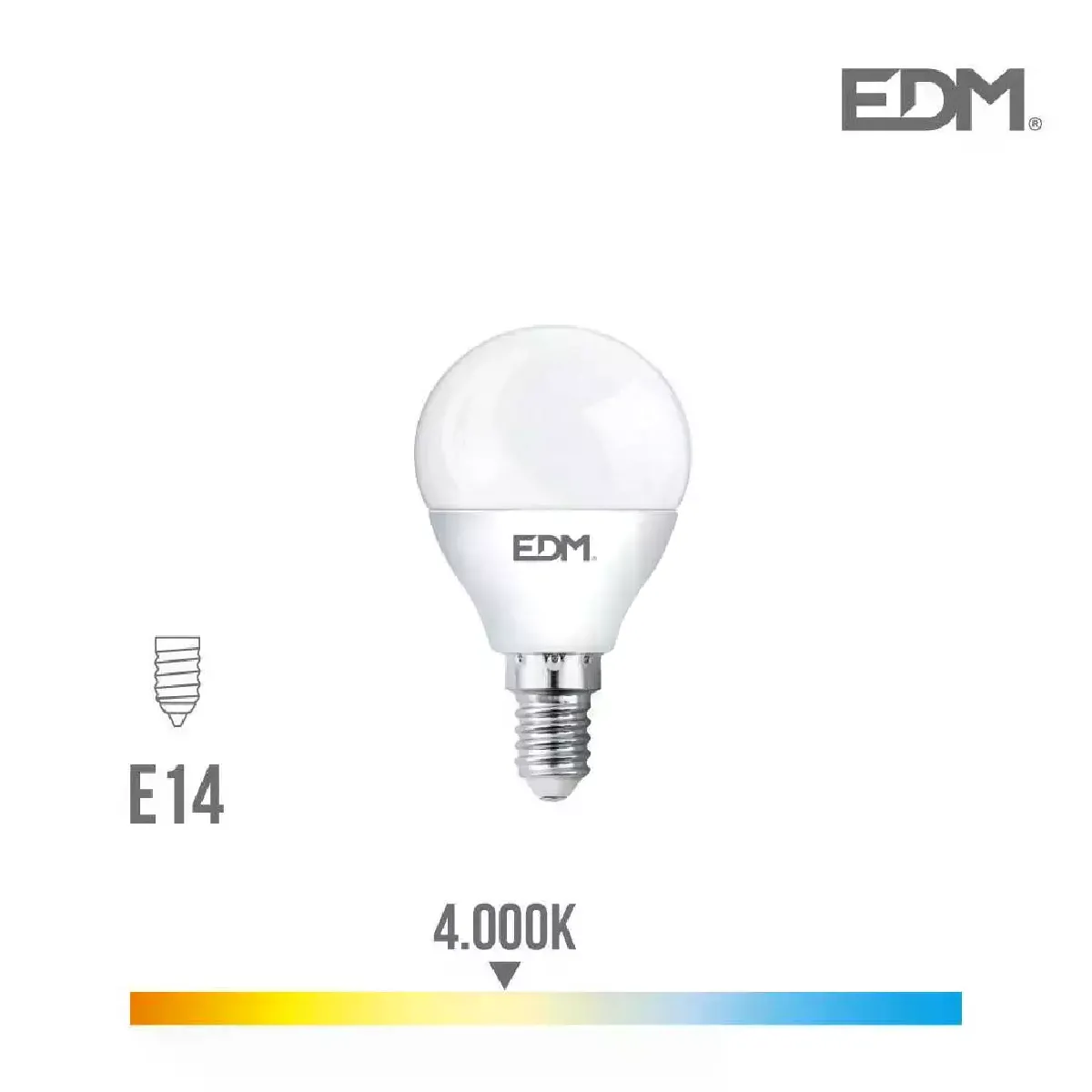 Ampoule LED E14 5W Ronde équiv