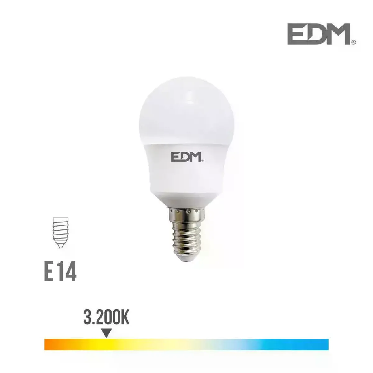 Ampoule LED sphérique - EDM - E14 - 8.5W - 940 lm - 3200K