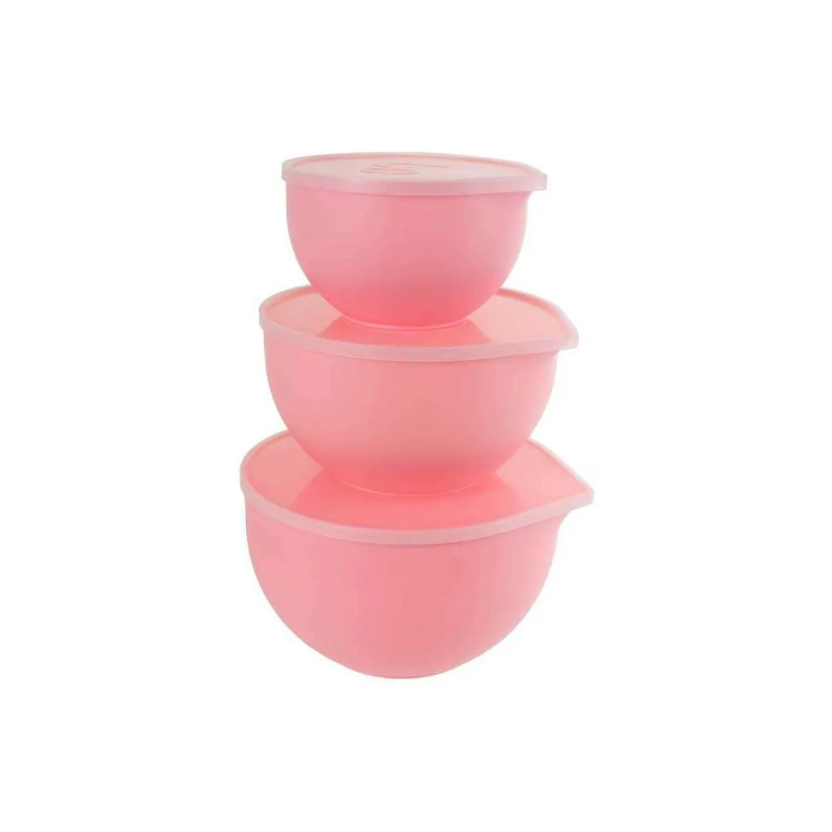 Lot De 3 Bols Pâtissiers - Lily Cook - Pratiques - Avec Couvercles - Roses