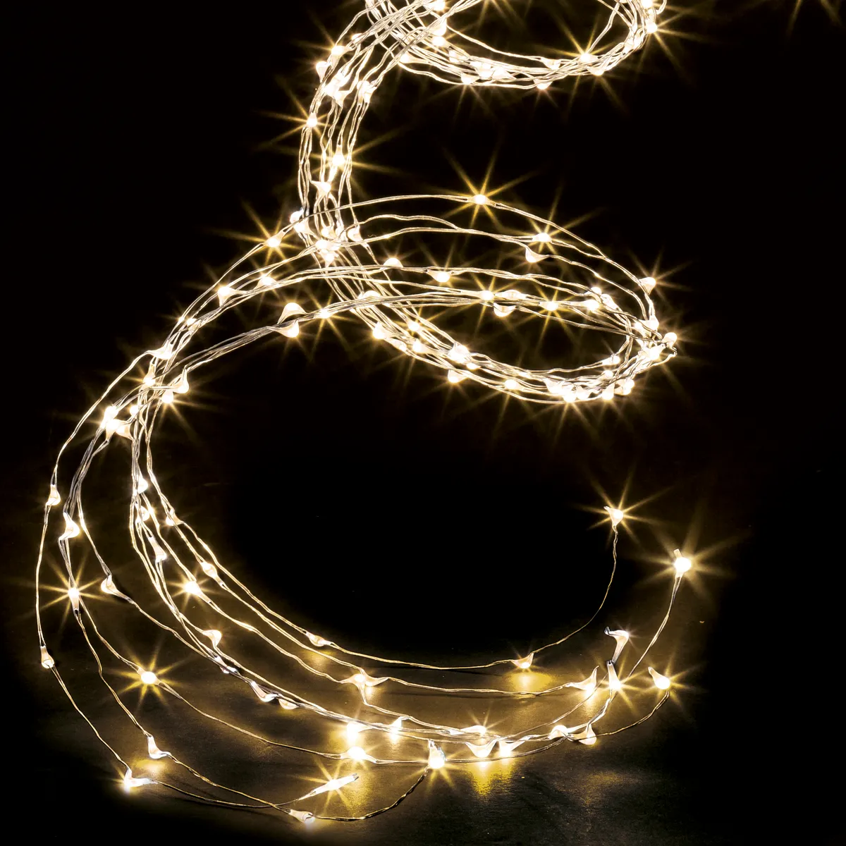 Cascade Lumineuse Copper 200 Led 1 M Extérieur Blanc Chaud - Feeric Lights & Christmas