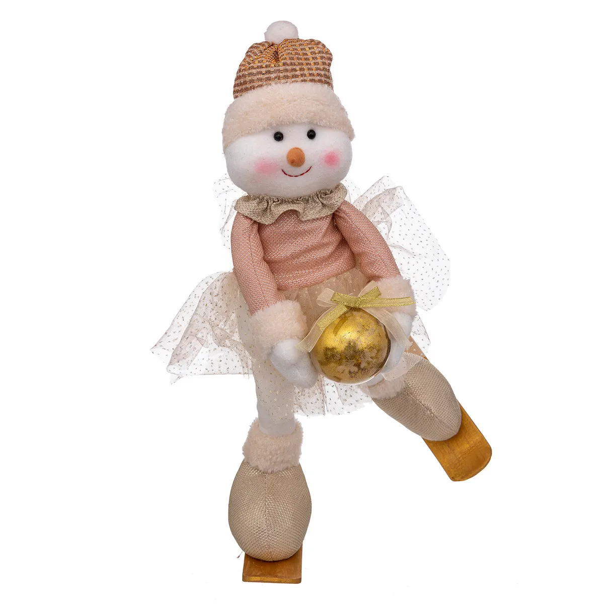 Personnage Bonhomme De Neige Avec Tutu Et Patins 40cm - Feeric Lights & Christmas