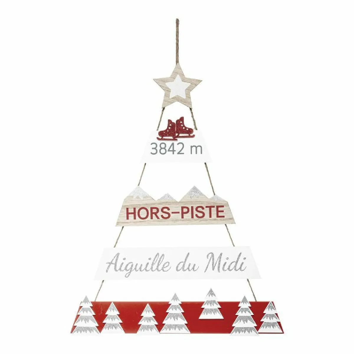 Pancarte Sapin Hors Piste - 70 Cm