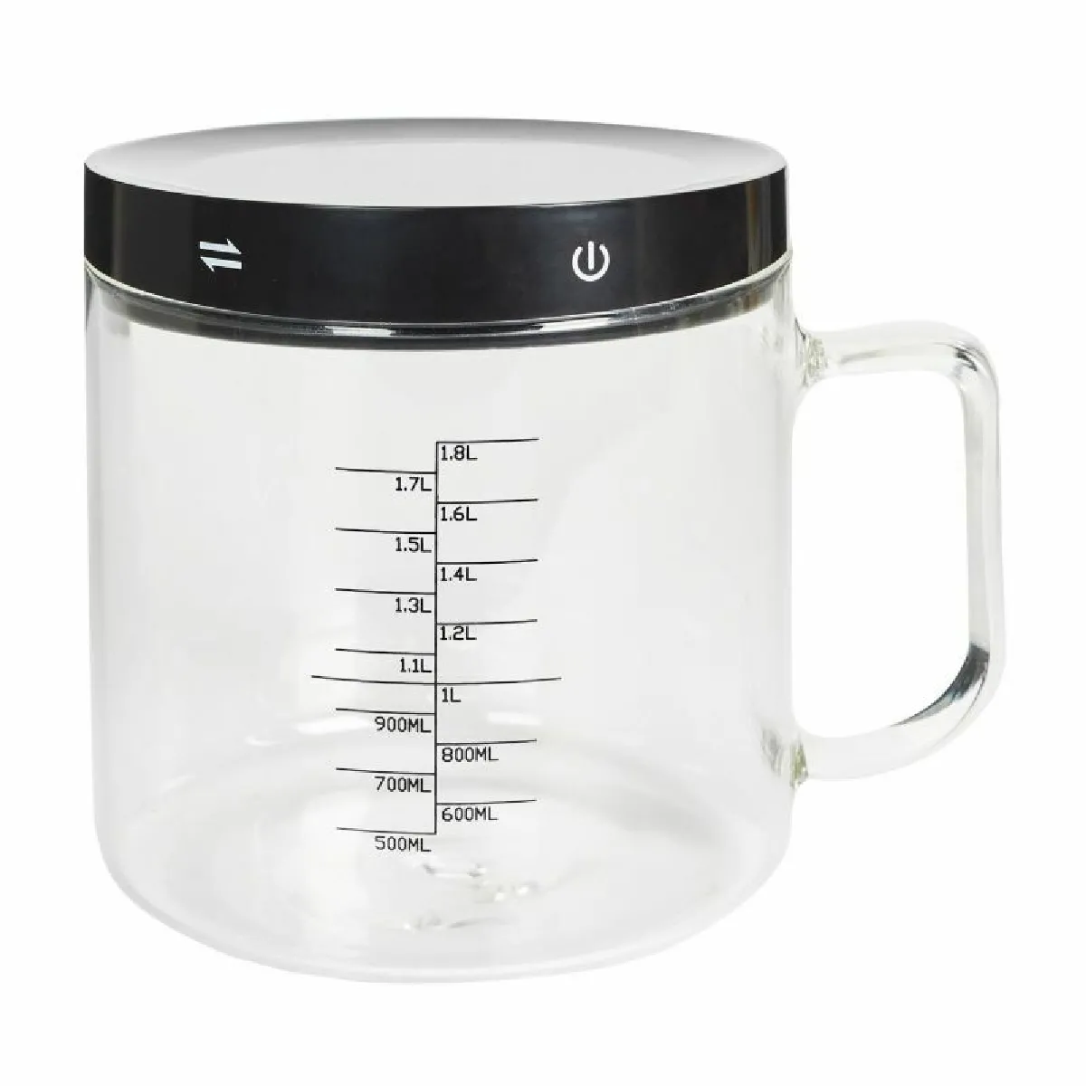 Balance Électronique - Cook Concept - 5kg - Verre Doseur Amovible 1.5l - Noir Et Transparent