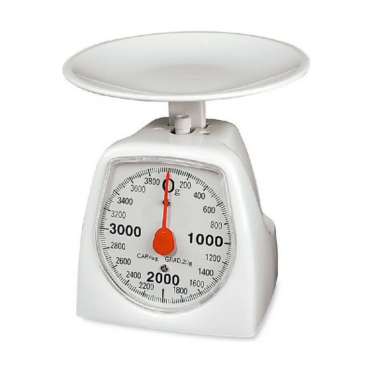Pèse Personne Analogique Edm Blanc 4 Kg (16,5 X 11 X 13 Cm)