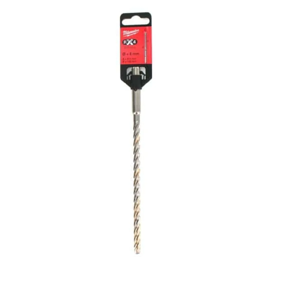 Foret SDS+ MX4 8X210 mm à 4 Taillants - Milwaukee 4932352023