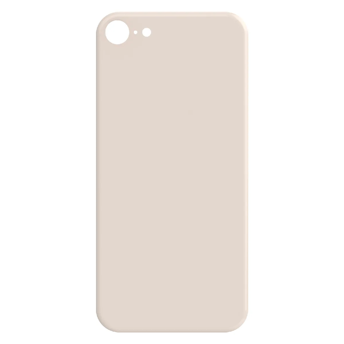 Clappio Vitre arrière de remplacement pour Apple iPhone SE 2020 et 8 Dorée