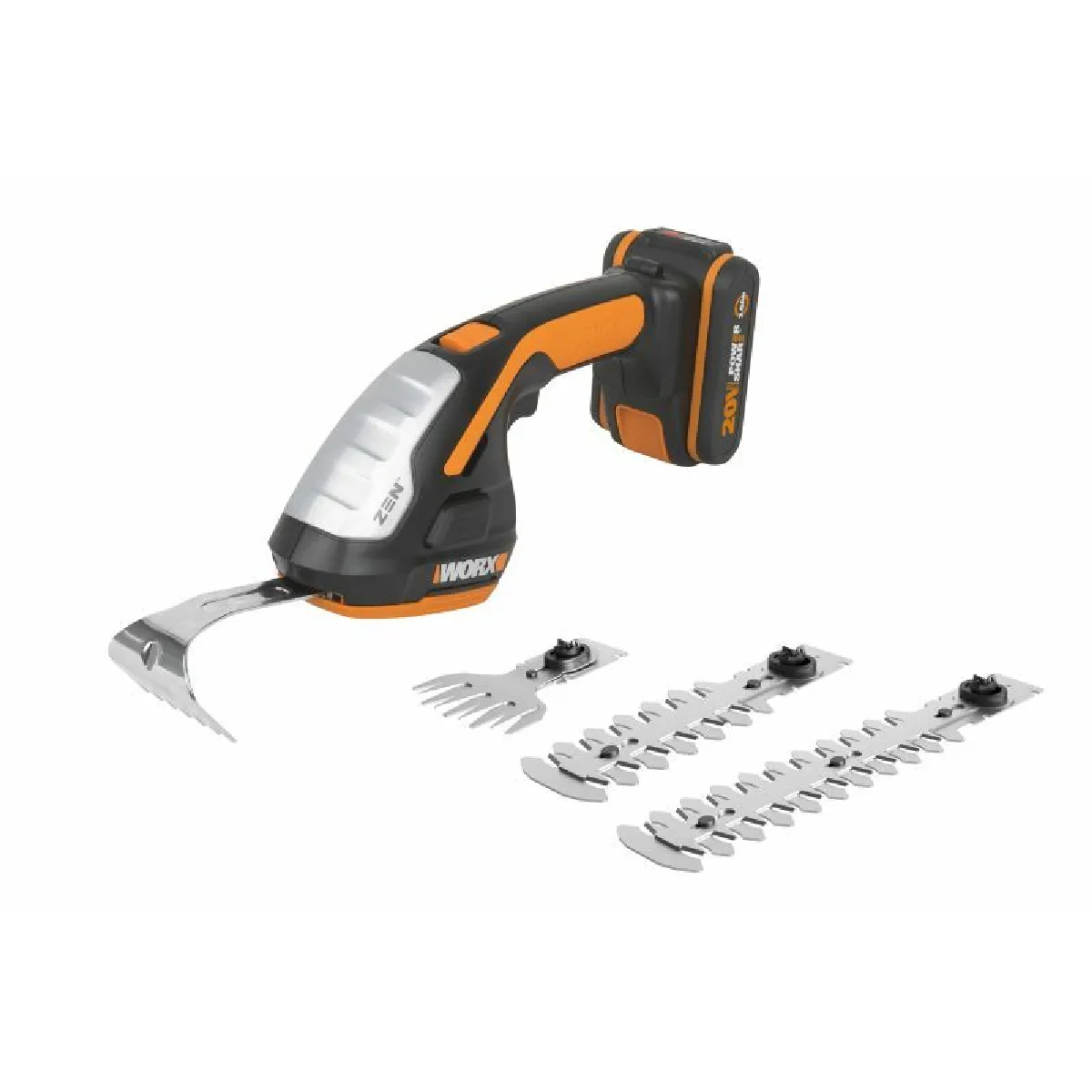 Coupe-bordures et taille-haies Worx 20V 4 en 1 avec batterie 2Ah pour l'entretien du jardin