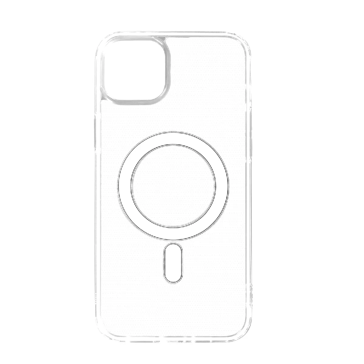 Coque Iphone 14 Plus Bi-matière Antichoc Compatible Magsafe Transparent