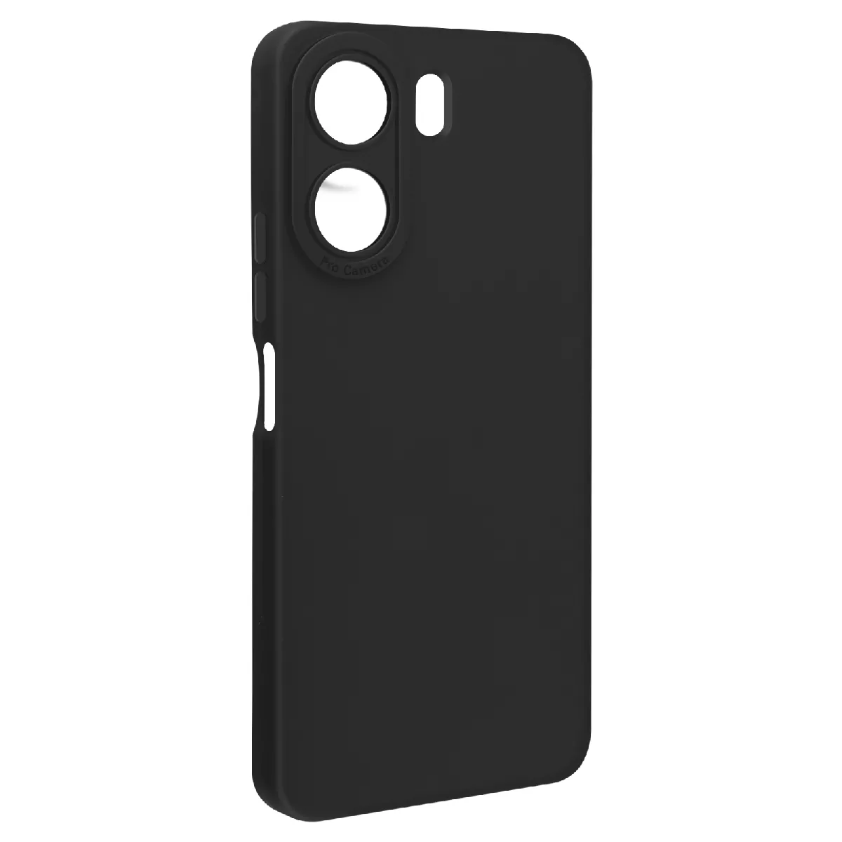 Coque Pour Redmi 13c En Silicone Souple Avec Renfort Bloc Caméra Noir