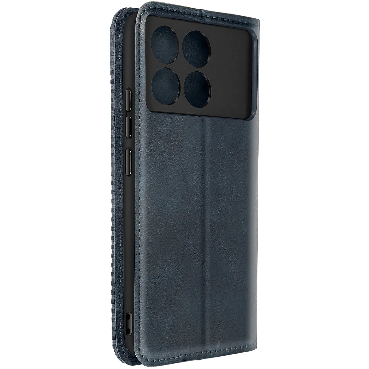 Avizar Étui pour Xiaomi Poco X6 Pro Portefeuille Support Motif Mosaique Bleu nuit