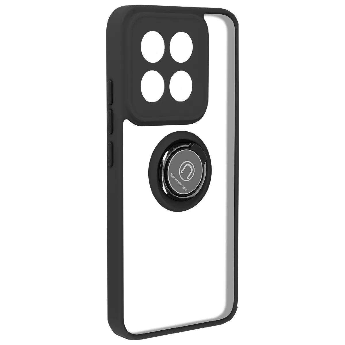 Coque Pour Xiaomi 14 Bague Support Vidéo Noir