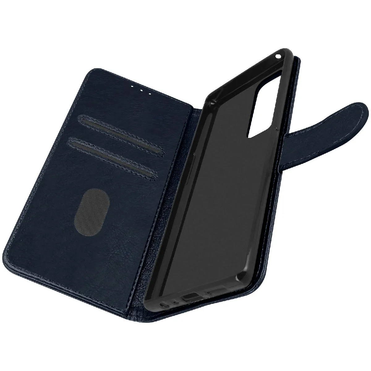 Étui Pour Samsung Galaxy A52 Et A52s Protection Avec Porte-carte Fonction Support Bleu Nuit