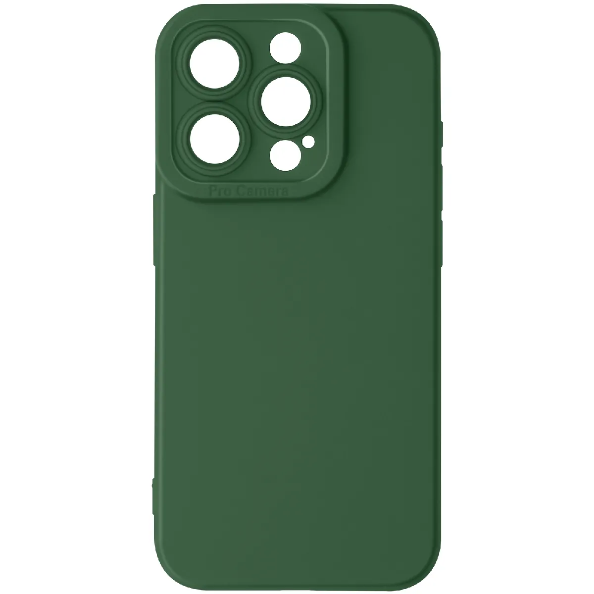 Coque Pour Iphone 15 Pro Max Silicone Mat Protection Caméra Vert