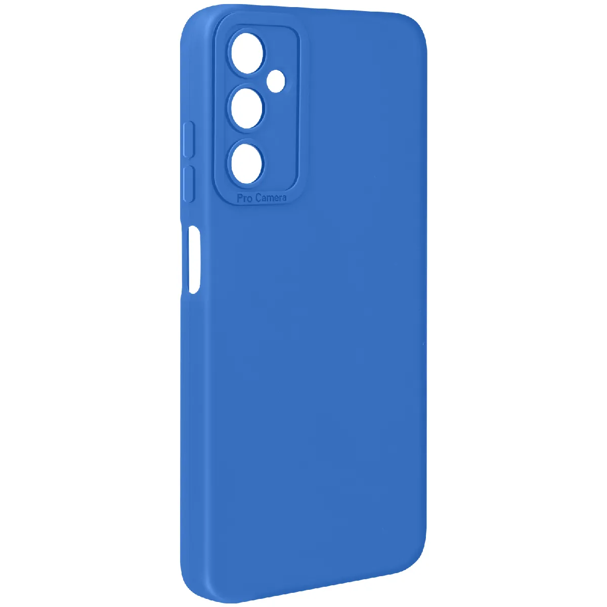 Coque Pour Galaxy A05s En Silicone Souple Avec Renfort Bloc Caméra Bleu