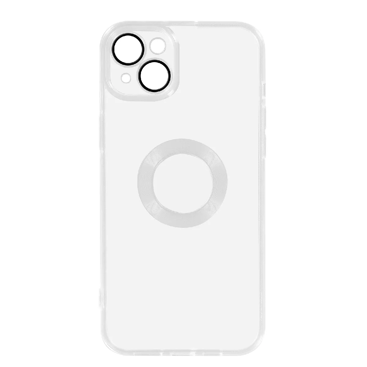 Coque Iphone 14 Plus Silicone Gel Souple Bloc Caméra Couvert Transparent