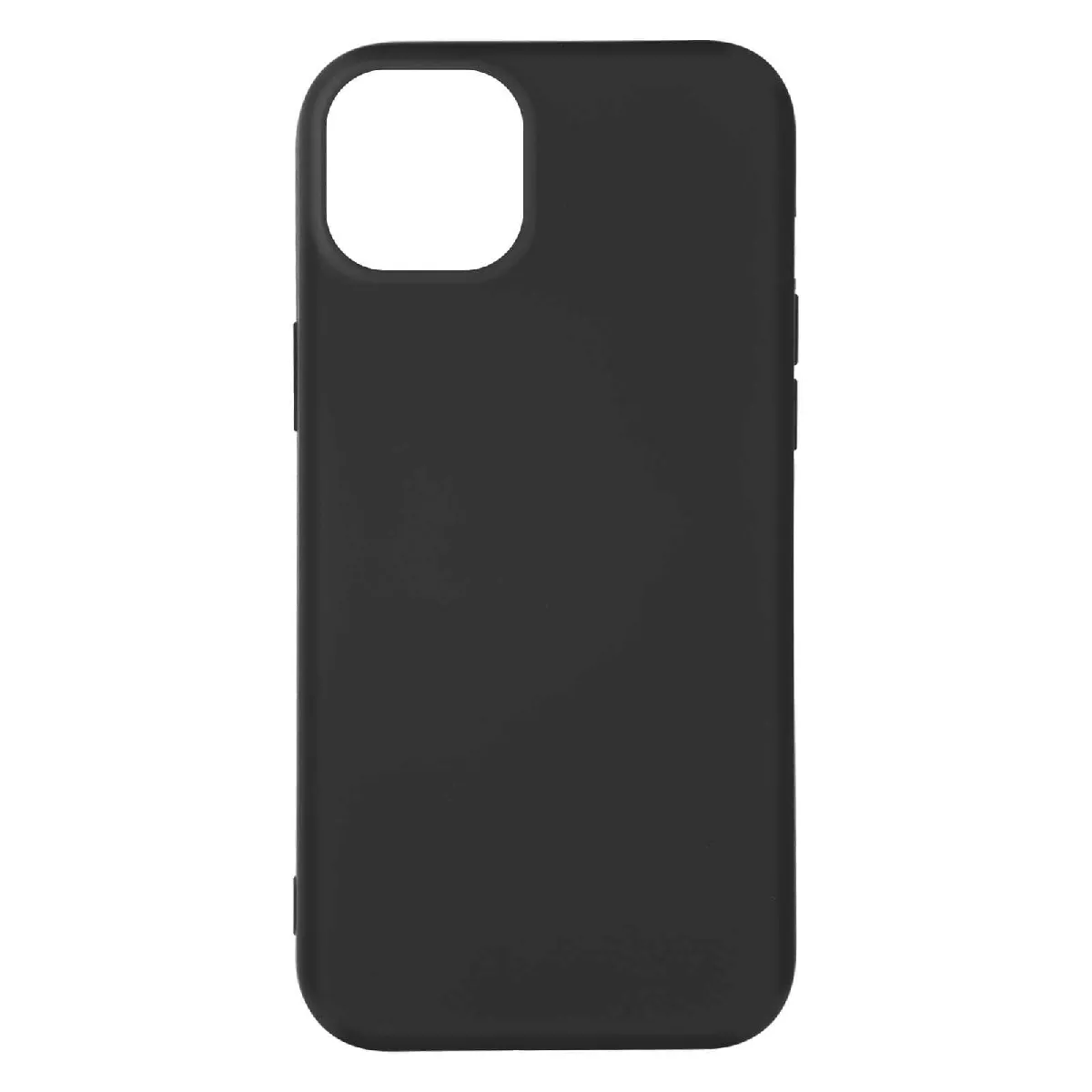 Coque Pour Iphone 14 Plus Semi-rigide Soft-touch Fine Noir