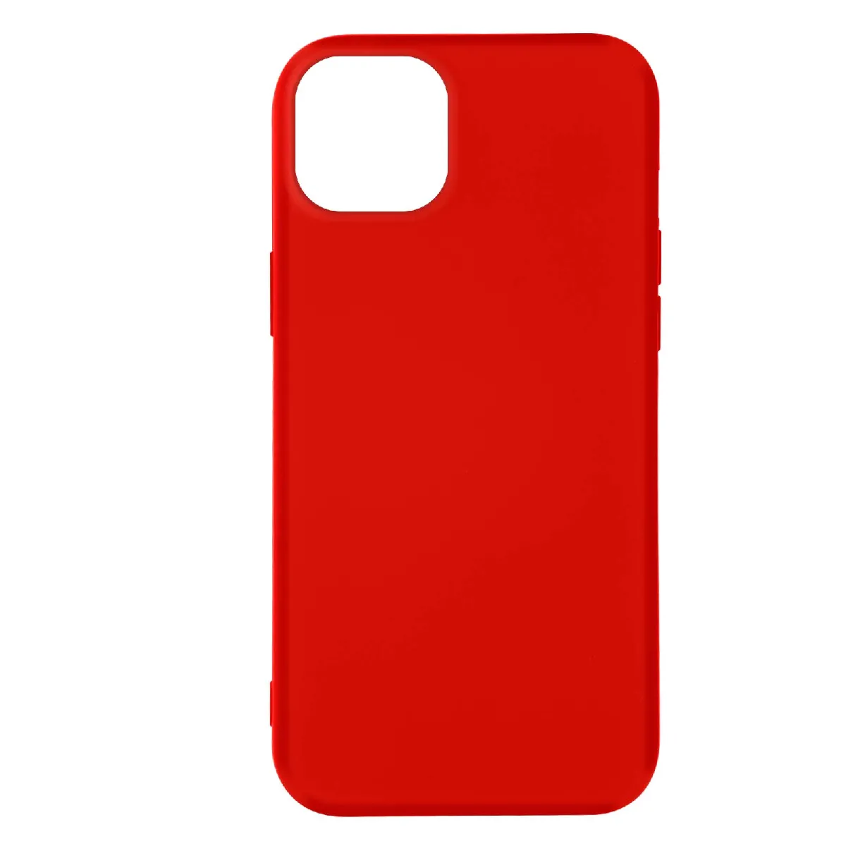 Coque Pour Iphone 14 Plus Semi-rigide Soft-touch Fine Rouge