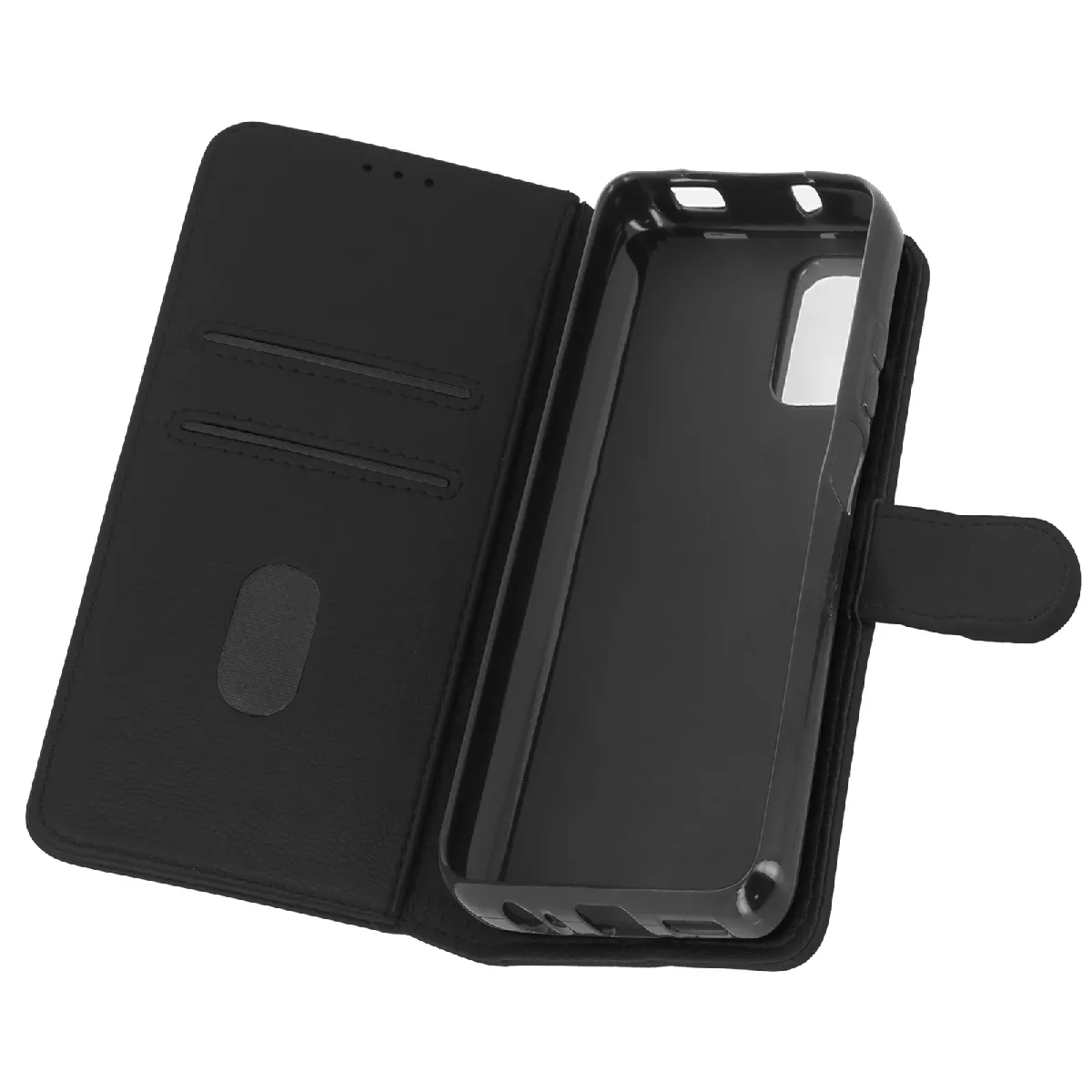 Étui Pour Xiaomi Redmi Note 10 / 10s Protection Porte-carte Fonction Support Noir