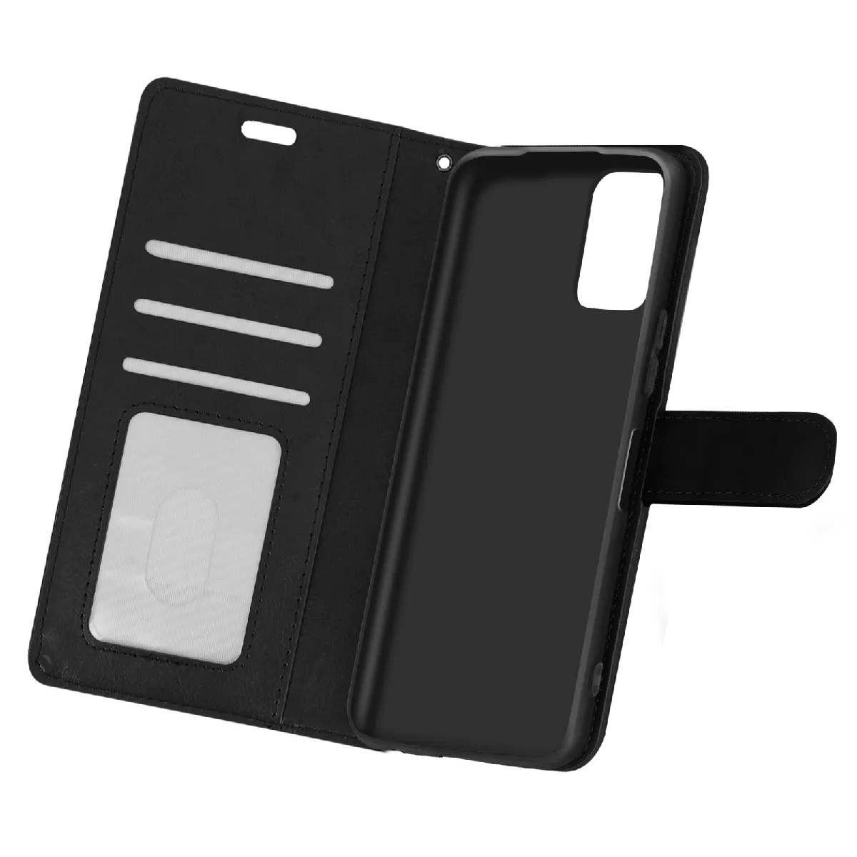 Étui Pour Xiaomi Redmi Note 10 5g/xiaomi Poco M3 Pro Vintage Porte-carte Noir