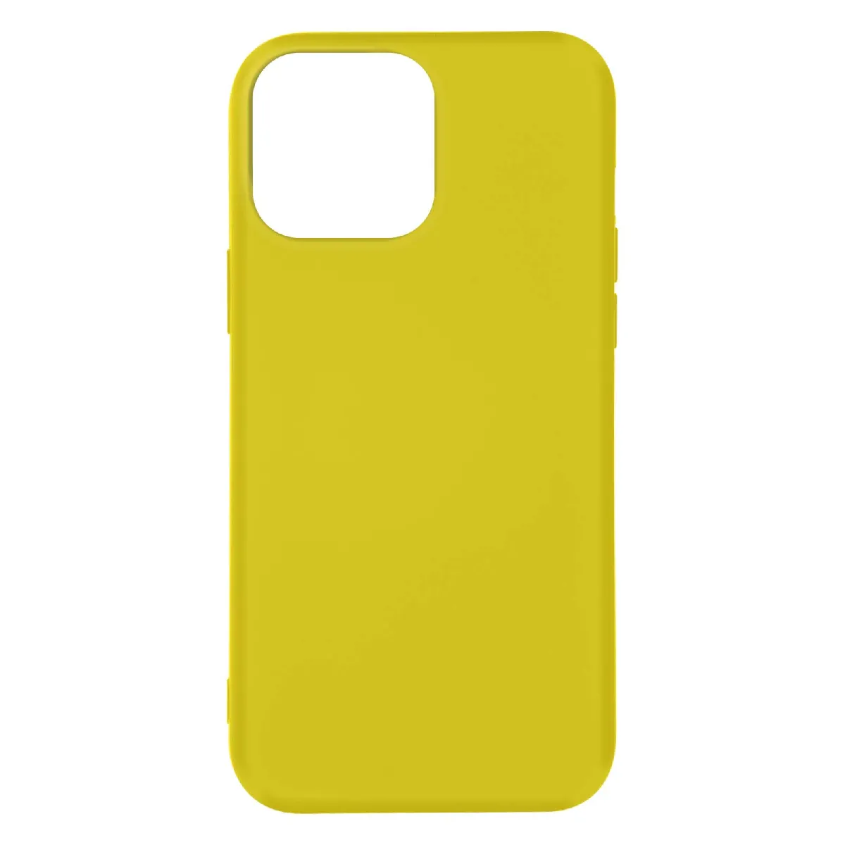 Coque Pour Iphone 14 Pro Max Semi-rigide Soft-touch Fine Jaune